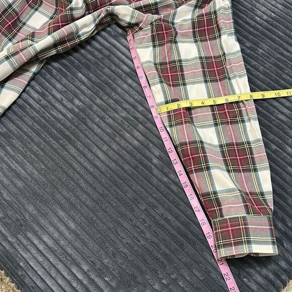 Viyella Cotton Wool Long Sleeve Plaid Shirt - Picture 5 of 6